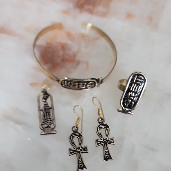 Egyptian Copper Jewelry Set - Picture 13 of 14